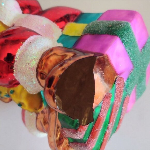 Vintage 1998 Christopher Radko Story Time Glass Ornament Santa Girl READ - Picture 7 of 11